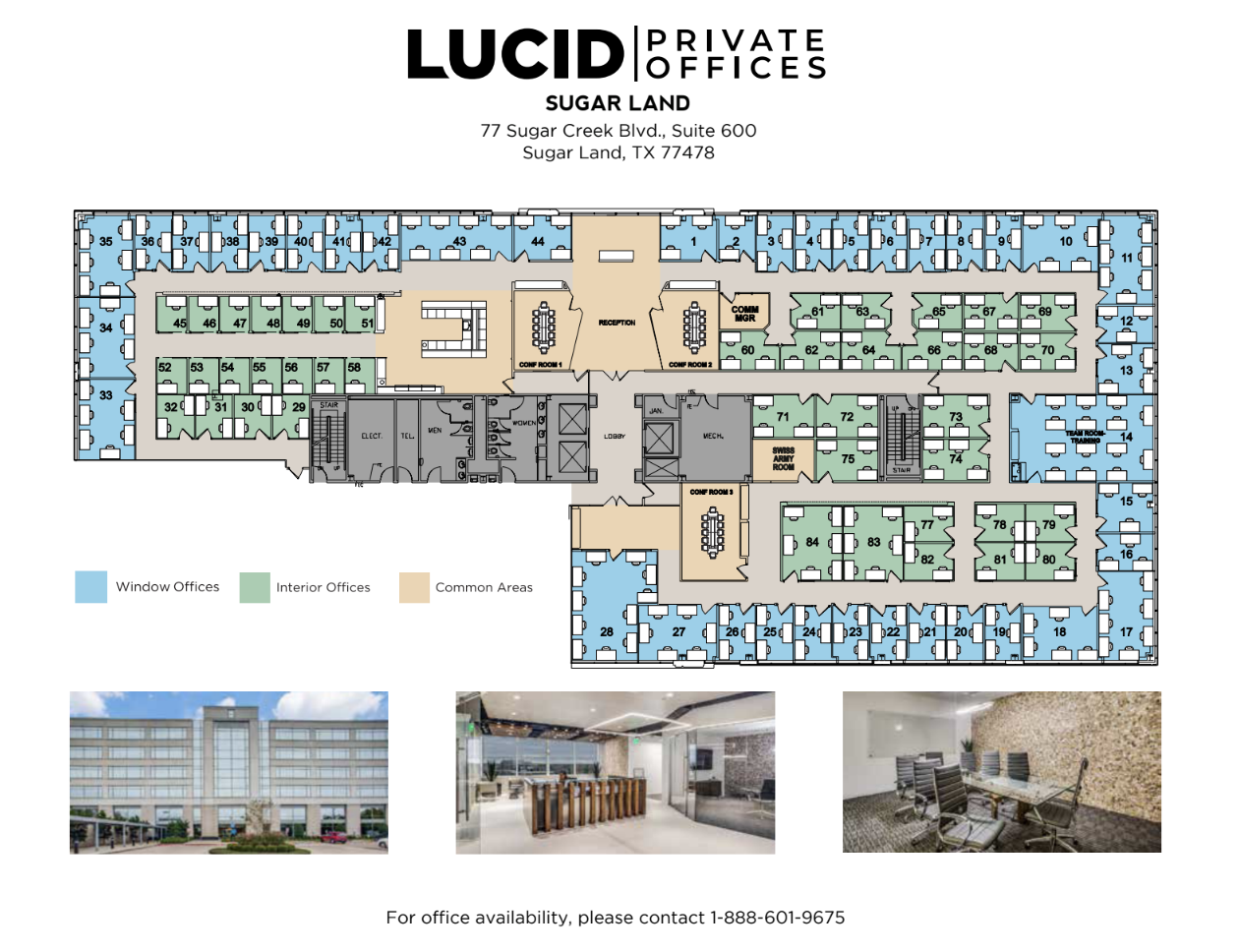 77 Sugar Creek Center Blvd, Sugar Land, TX à louer Plan d  tage- Image 1 de 3