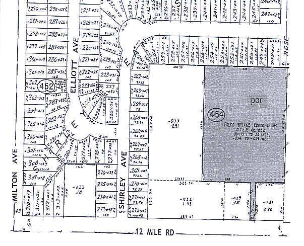 1423-1427 E Twelve Mile Rd, Madison Heights, MI à louer - Plan cadastral - Image 2 de 4