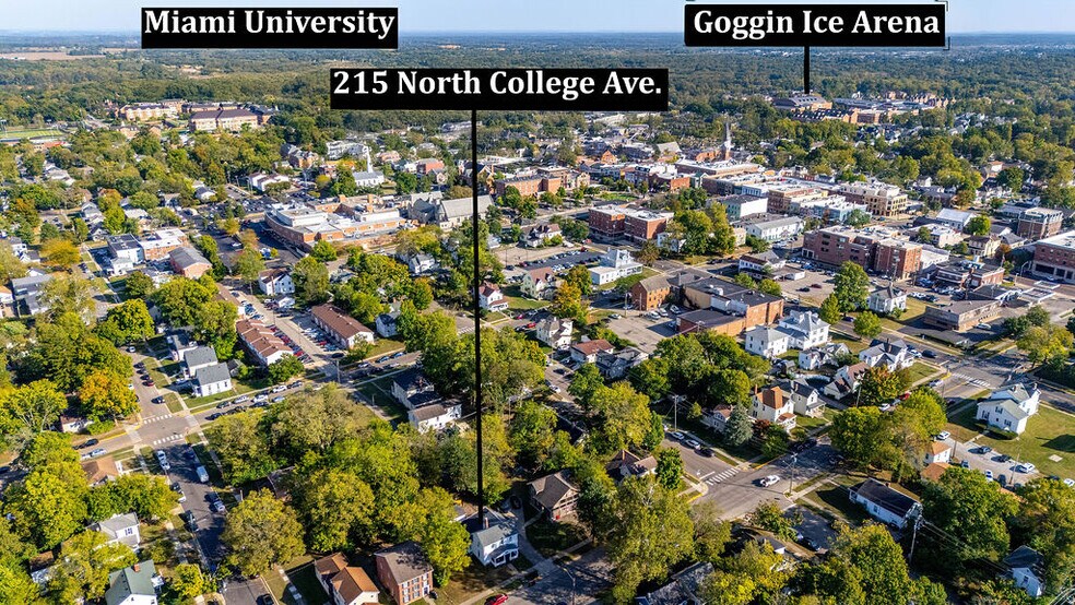 215 N College Ave, Oxford, OH à vendre - Aérien - Image 3 de 20