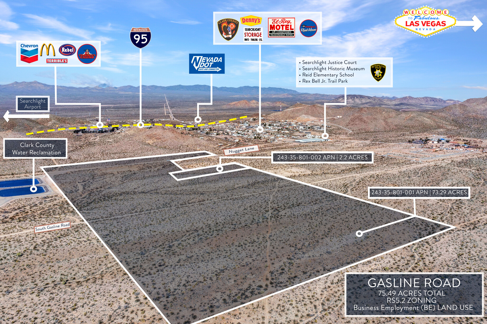 S Gasline Road, Searchlight, NV for sale Primary Photo- Image 1 of 11