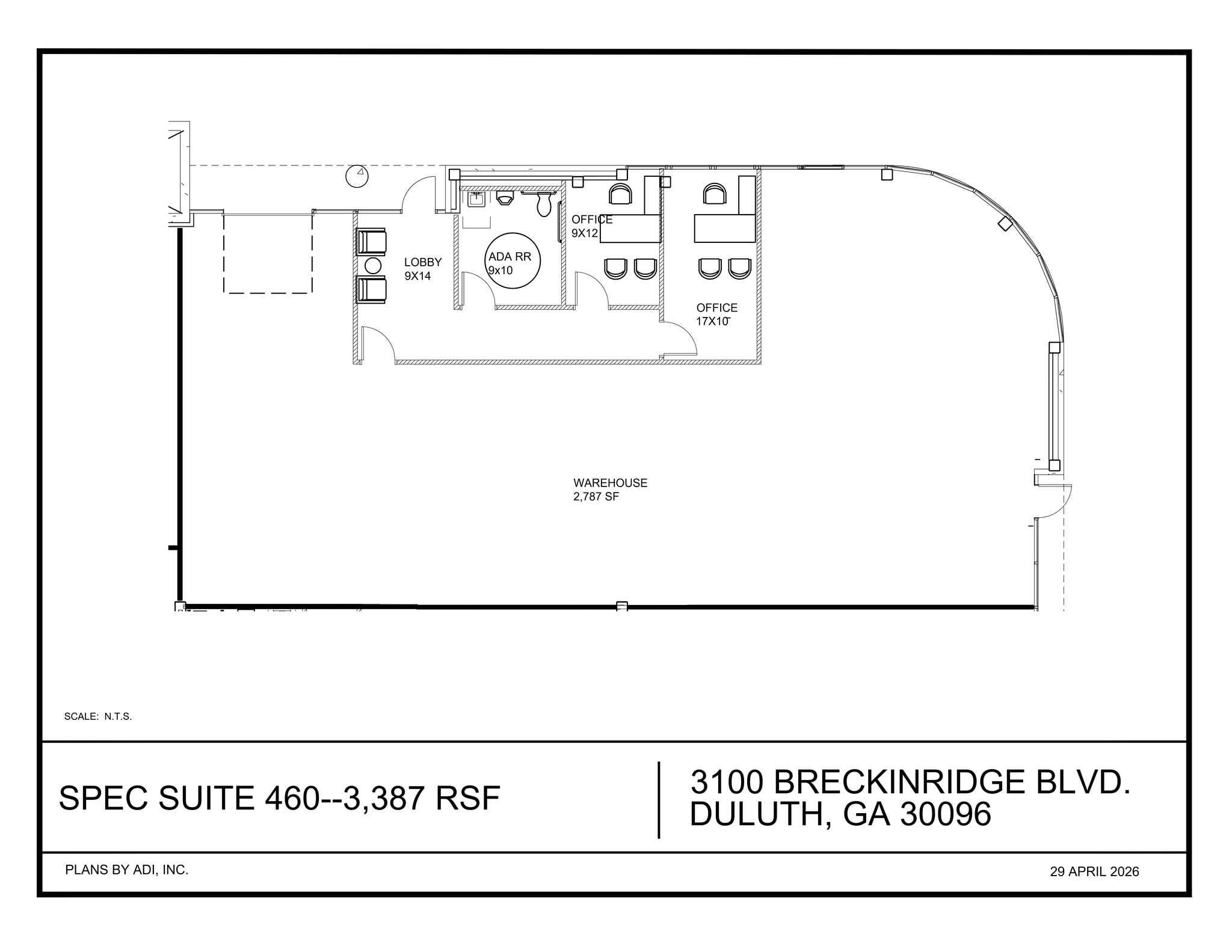 3100 Breckinridge Blvd, Duluth, GA à louer Plan de site- Image 1 de 1