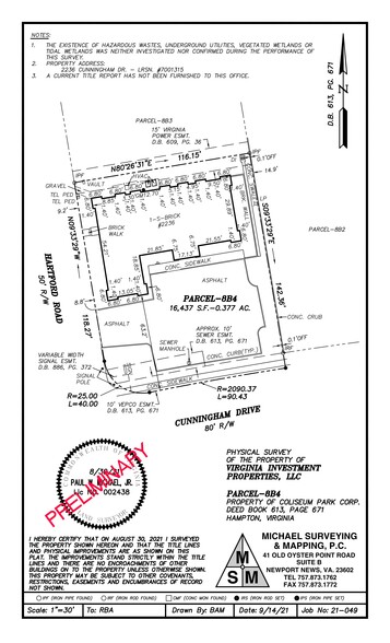 2236 Cunningham Dr, Hampton, VA à louer - Plan de site - Image 1 de 1