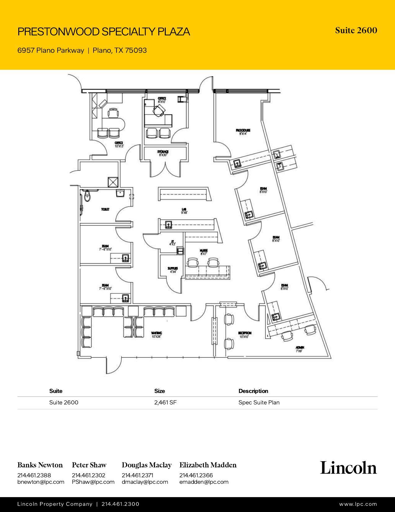6957 W Plano Pky, Plano, TX for lease Floor Plan- Image 1 of 1