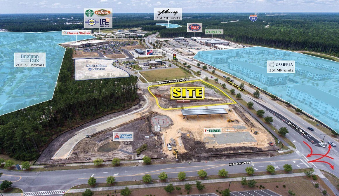 Nexton Pkwy & Long Meadow st, Summerville, SC à louer Aérien- Image 1 de 5