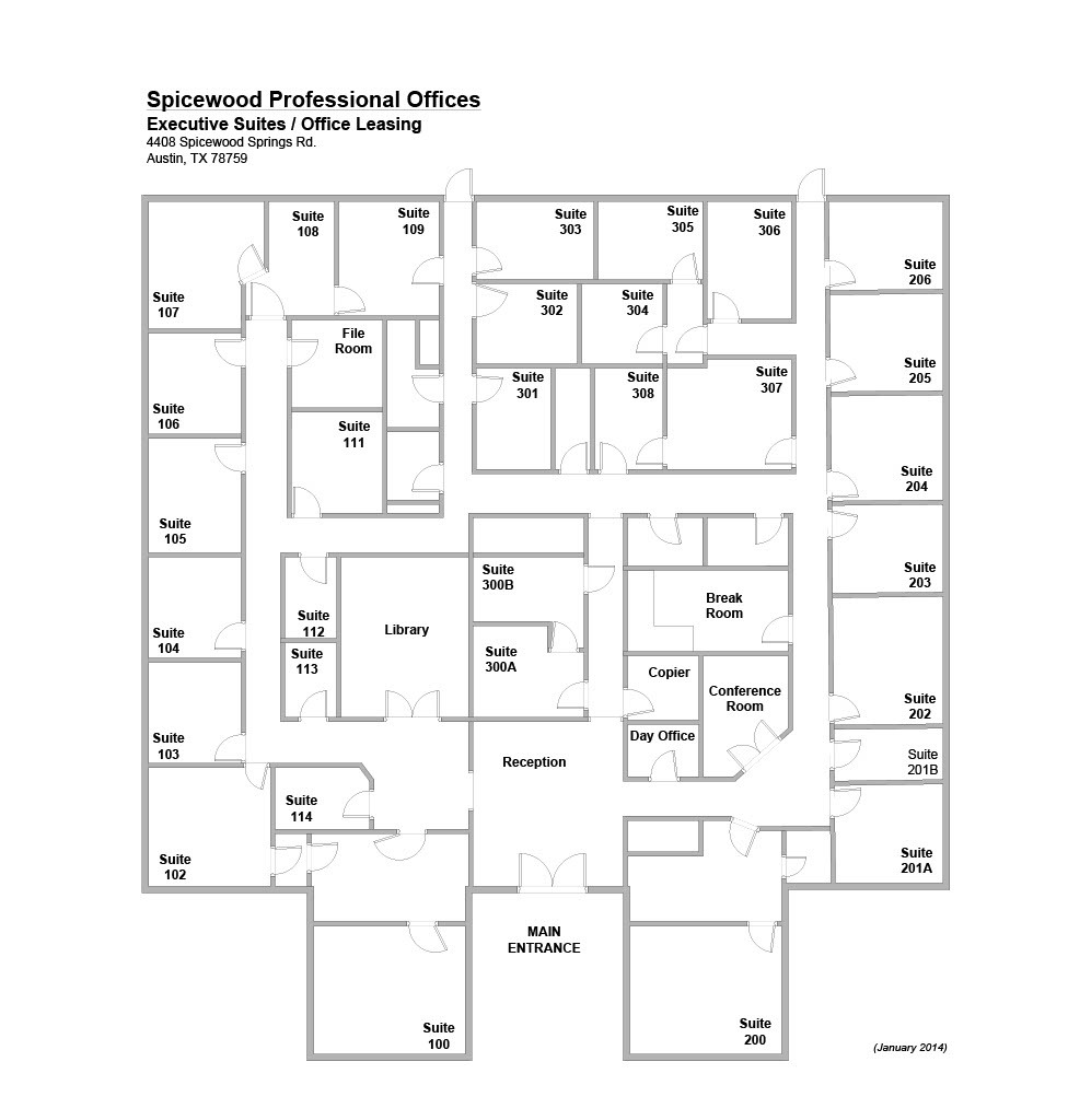 4408 Spicewood Springs Rd, Austin, TX for lease Floor Plan- Image 1 of 1