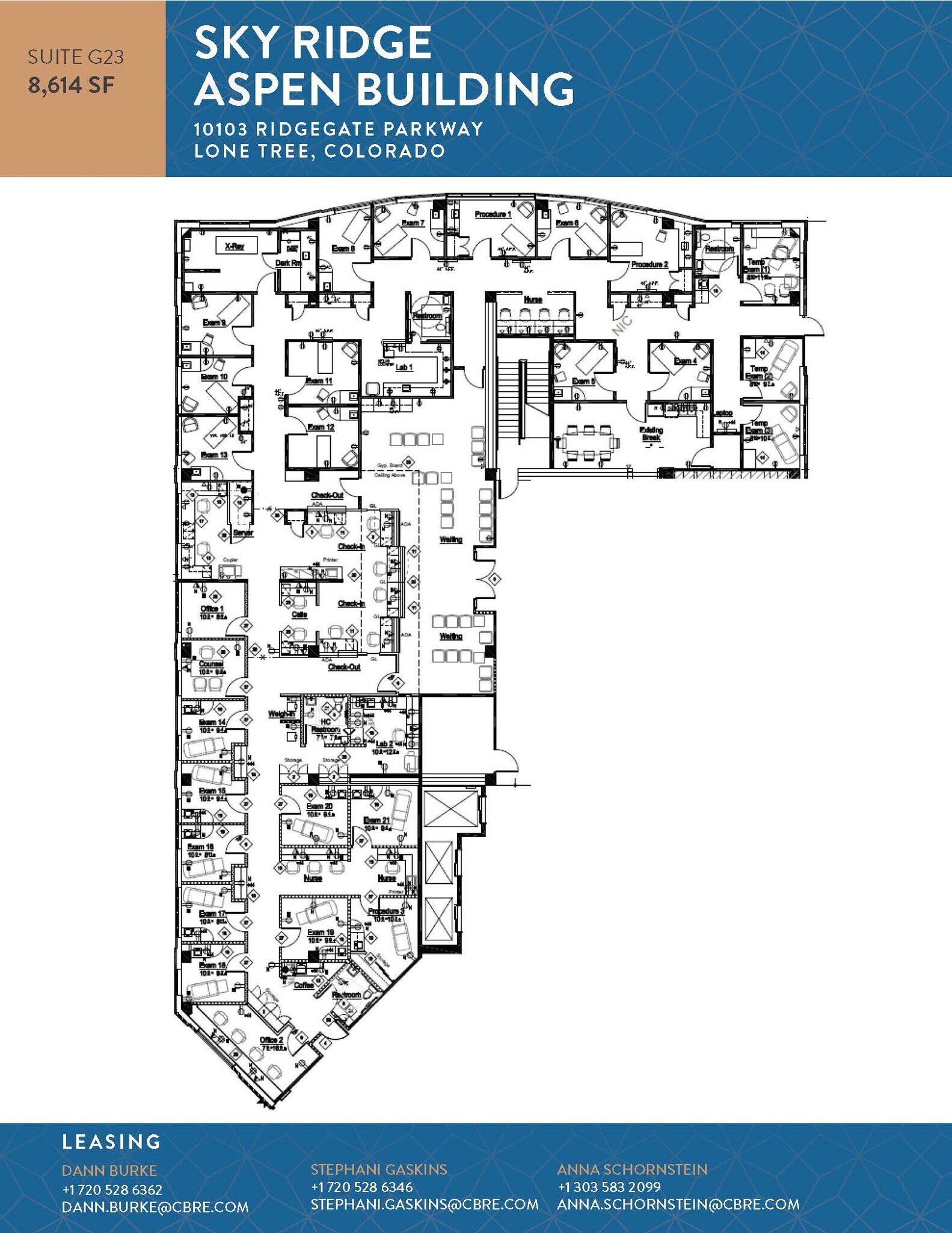 10535 Park Meadows Blvd, Lone Tree, CO à louer Plan d’étage- Image 1 de 1