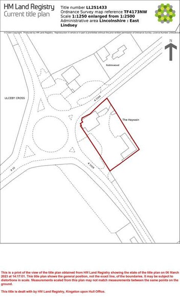 Ulceby Roundabout, Alford à vendre - Plan de site - Image 1 de 1