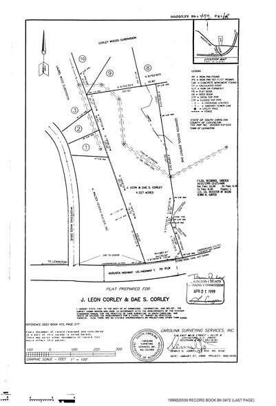 00 Augusta Rd, Lexington, SC à vendre - Plan cadastral - Image 3 de 6
