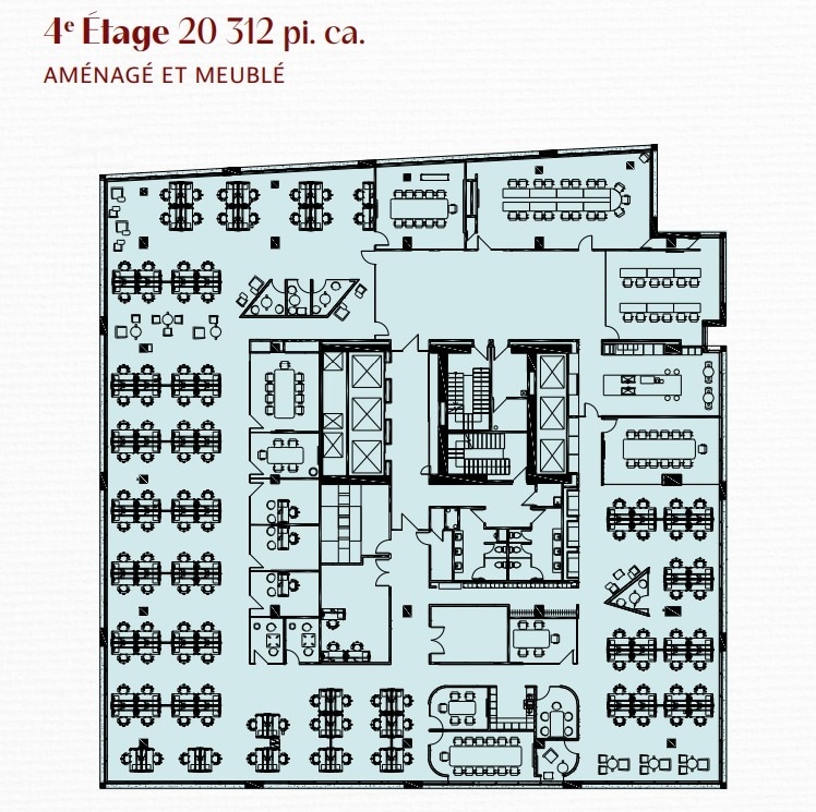 100 Rue Peel, Montréal, QC for lease Floor Plan- Image 1 of 1