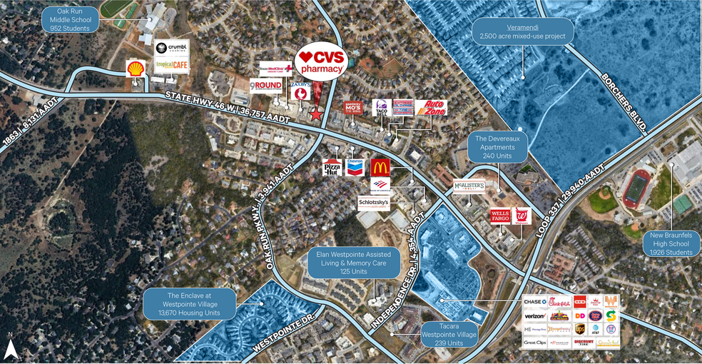 1910 W State Highway 46, New Braunfels, TX for sale - Aerial - Image 2 of 8