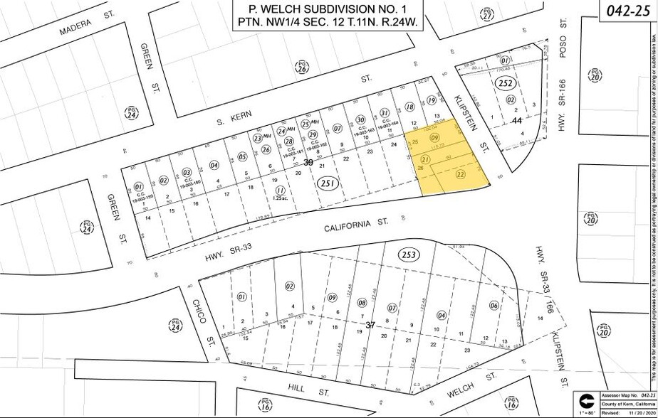 555 California St, Maricopa, CA à vendre - Plan cadastral - Image 1 de 1