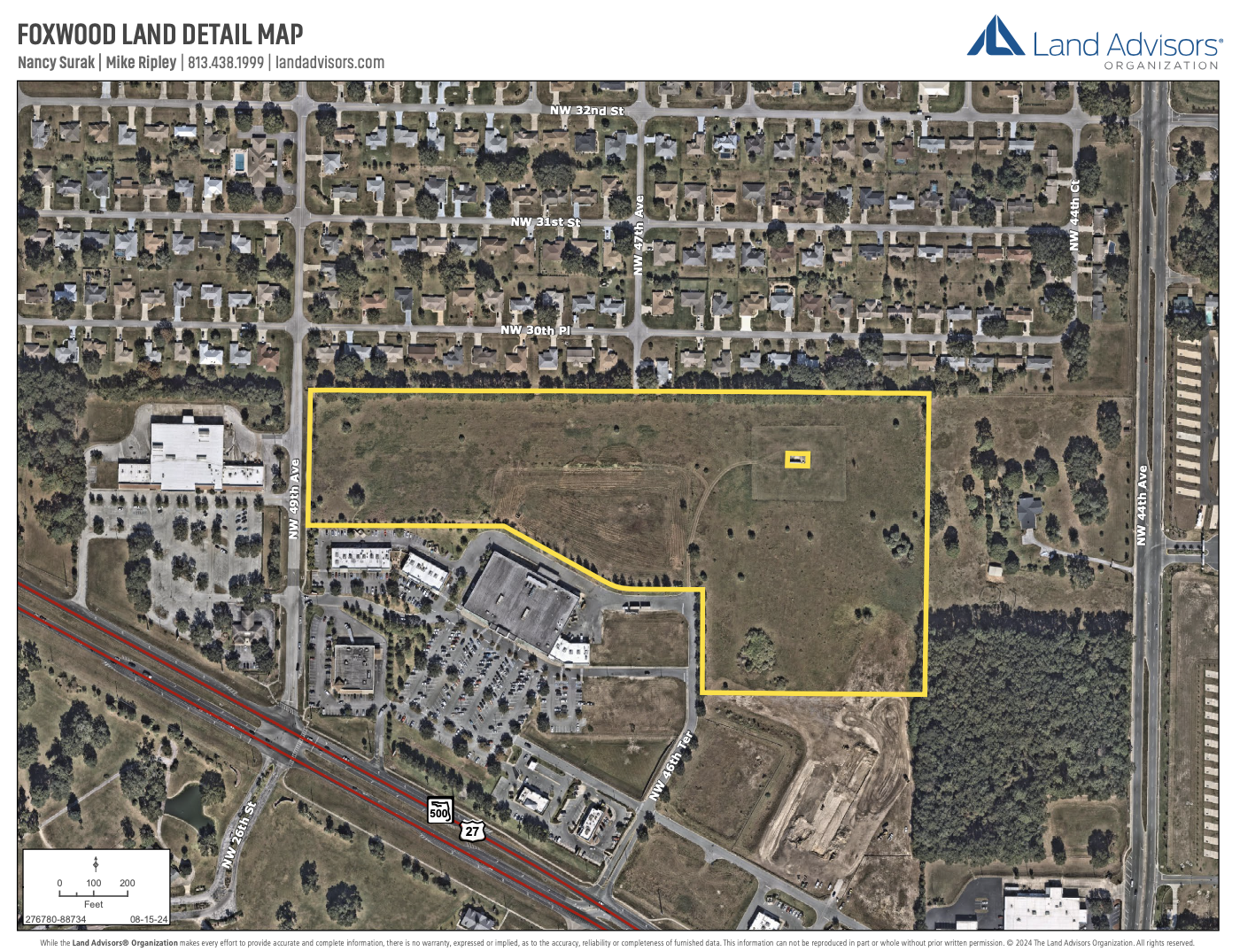 0 US Hwy 27 and NW 49th Ave, Ocala, FL for sale Aerial- Image 1 of 5