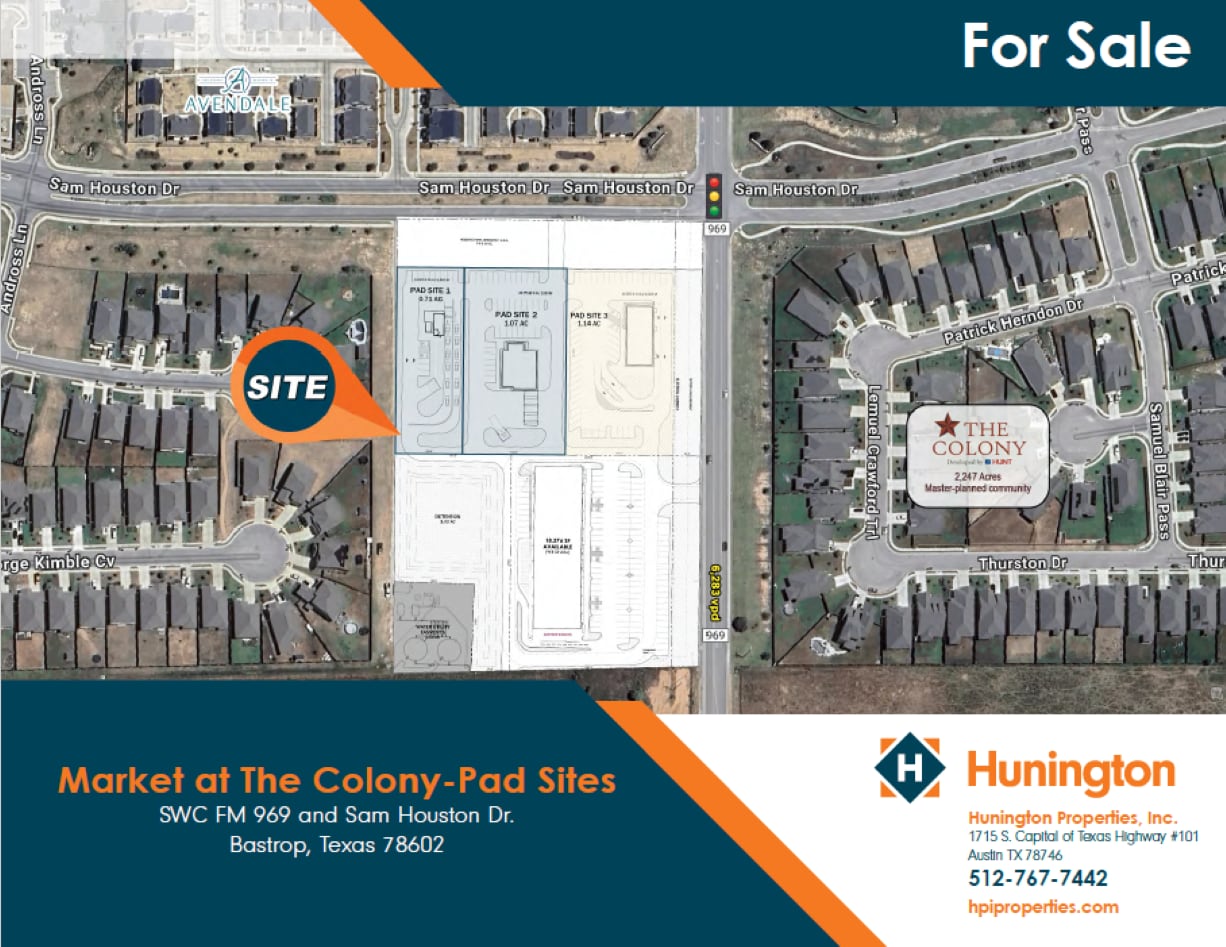 SWC FM 969 and Sam Houston Dr, Bastrop, TX for sale Building Photo- Image 1 of 2