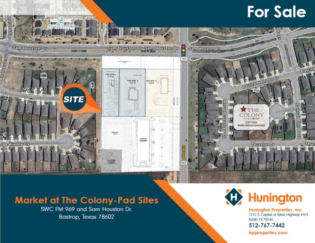 More details for SWC FM 969 and Sam Houston Dr, Bastrop, TX - Land for Sale