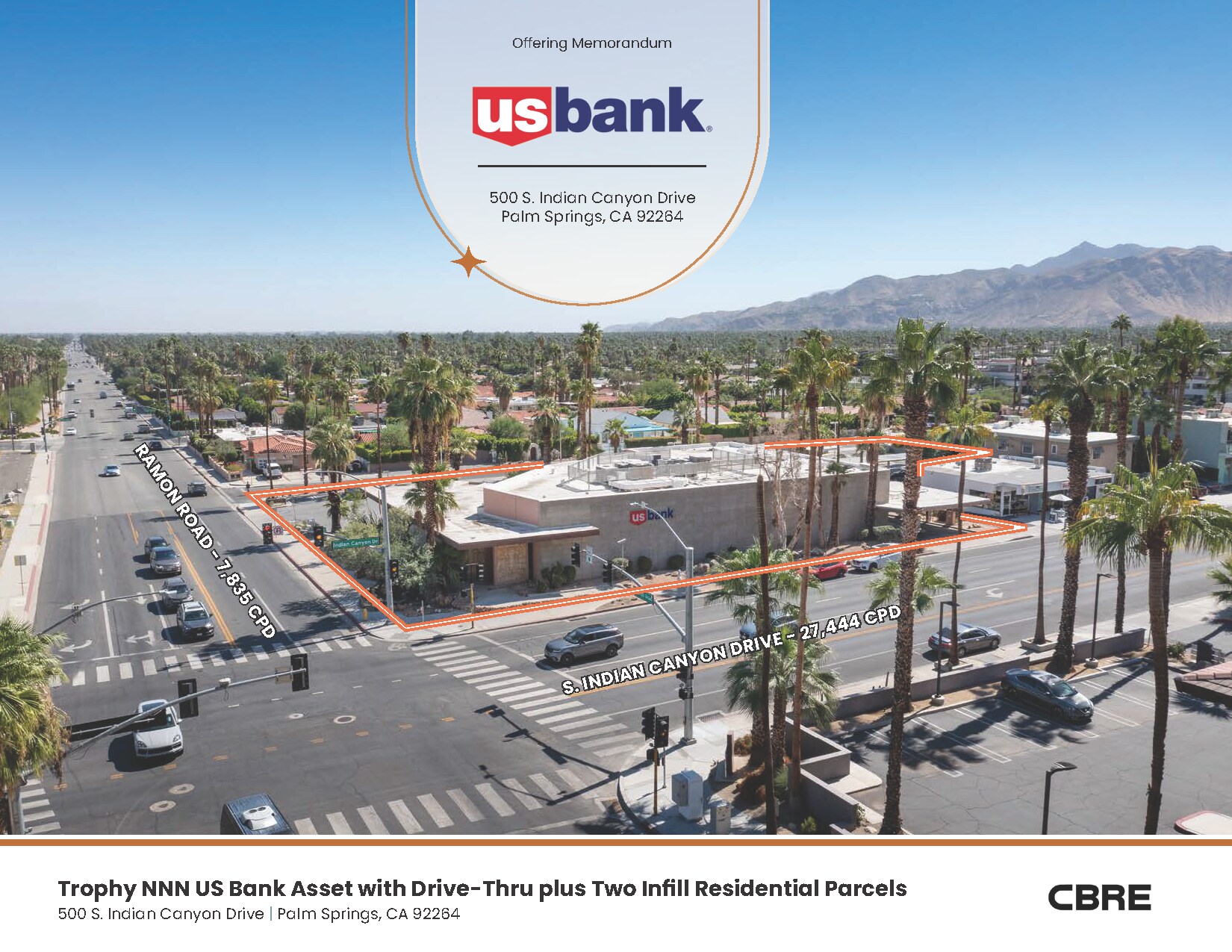 500 S Indian Canyon Dr, Palm Springs, CA à vendre Photo du bâtiment- Image 1 de 1