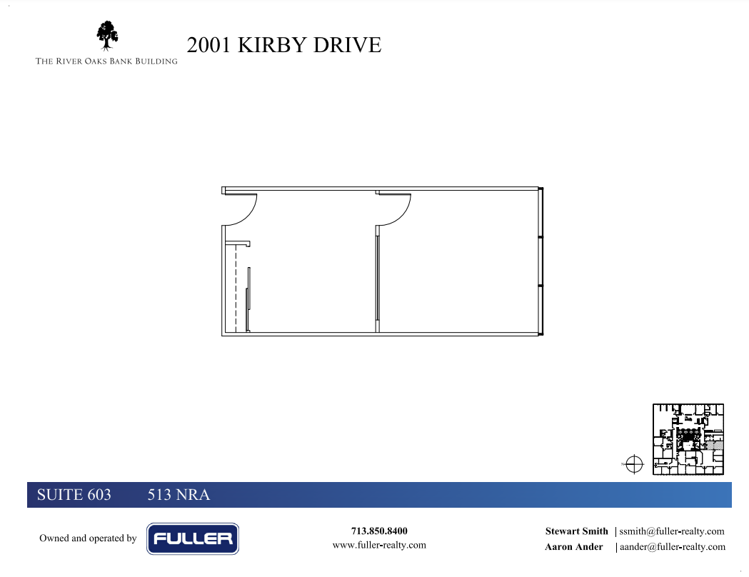 2001 Kirby Dr, Houston, TX à louer Plan d  tage- Image 1 de 1