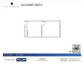 2001 Kirby Dr, Houston, TX à louer Plan d  tage- Image 1 de 1