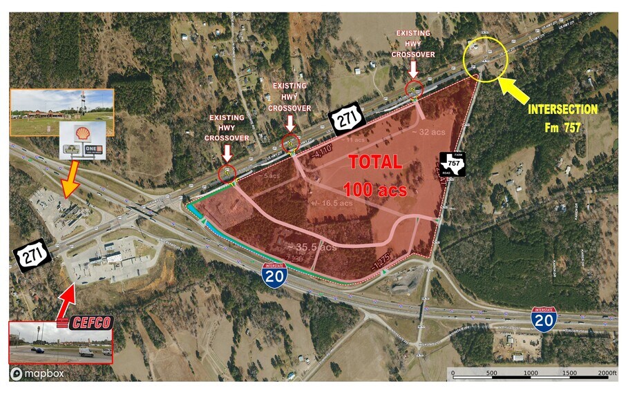 16396 I-20 & US Highway 271, Tyler, TX à vendre - Aérien - Image 3 de 3