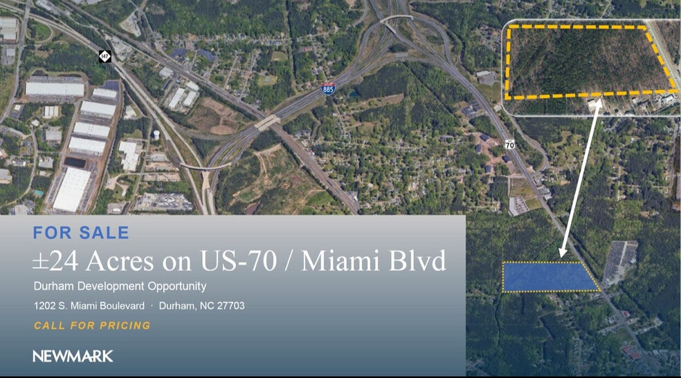 1202 S Miami Blvd, Durham, NC for sale - Aerial - Image 1 of 6