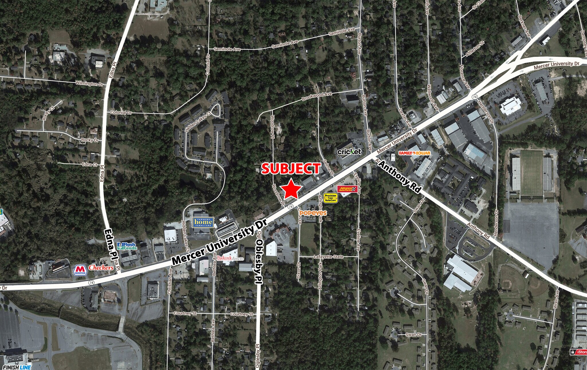 3253 Mercer University Dr, Macon-Bibb, GA à louer Photo du bâtiment- Image 1 de 3