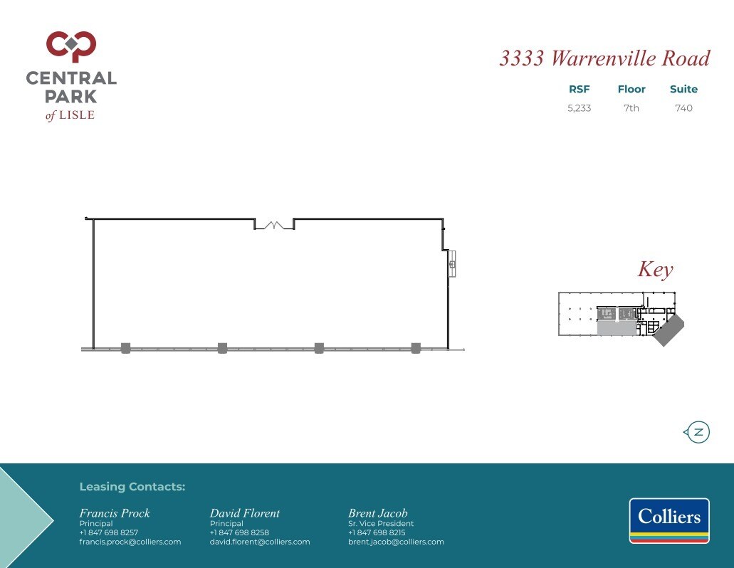 3333 Warrenville Rd, Lisle, IL for lease Floor Plan- Image 1 of 1