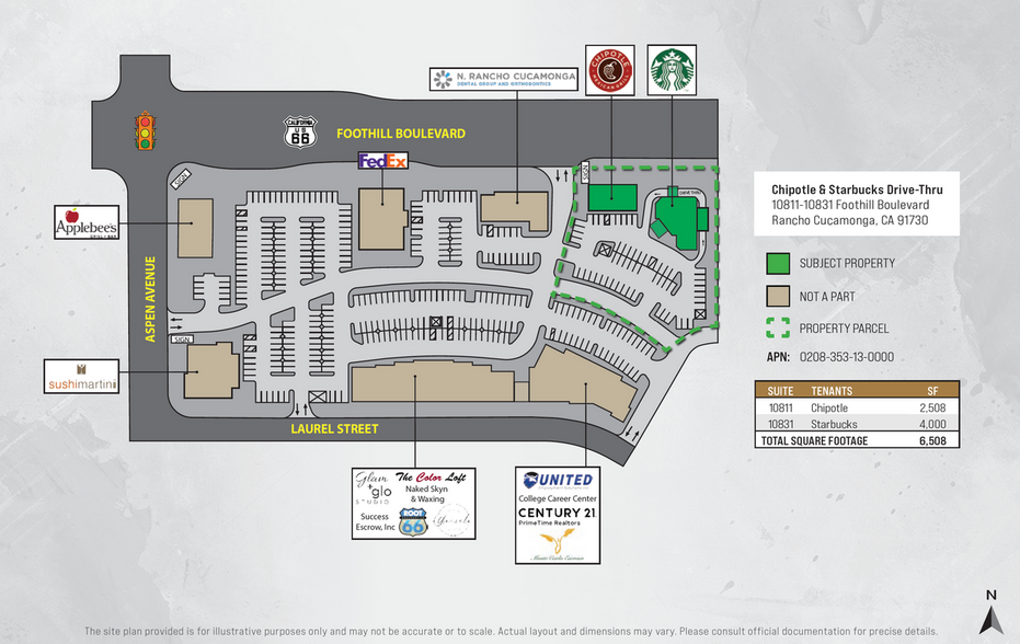 Chipotle and Starbucks portefeuille de 2 propriétés à vendre sur LoopNet.ca - Plan de site - Image 2 de 6