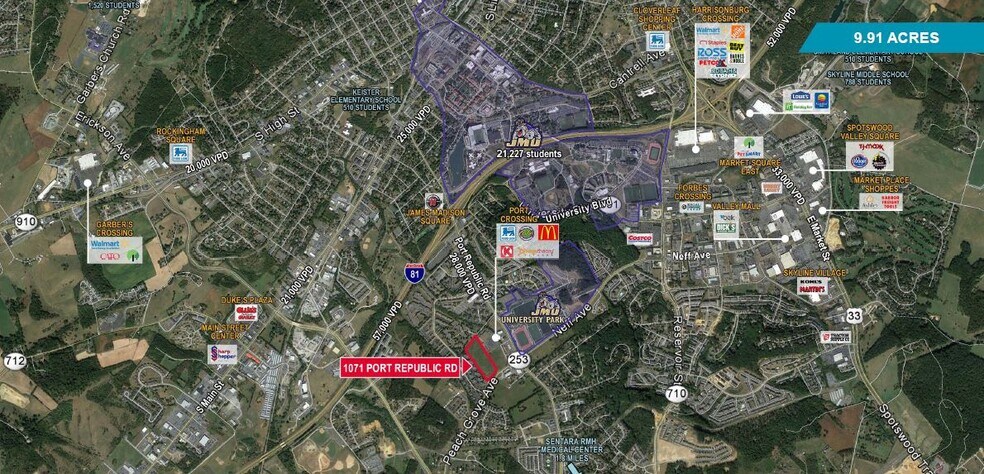 1071 Port Republic Rd, Harrisonburg, VA à vendre - Photo du bâtiment - Image 1 de 2