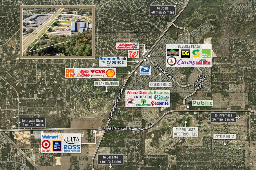 4154 N Lecanto Highway, Beverly Hills, FL à vendre - Photo du bâtiment - Image 2 de 10