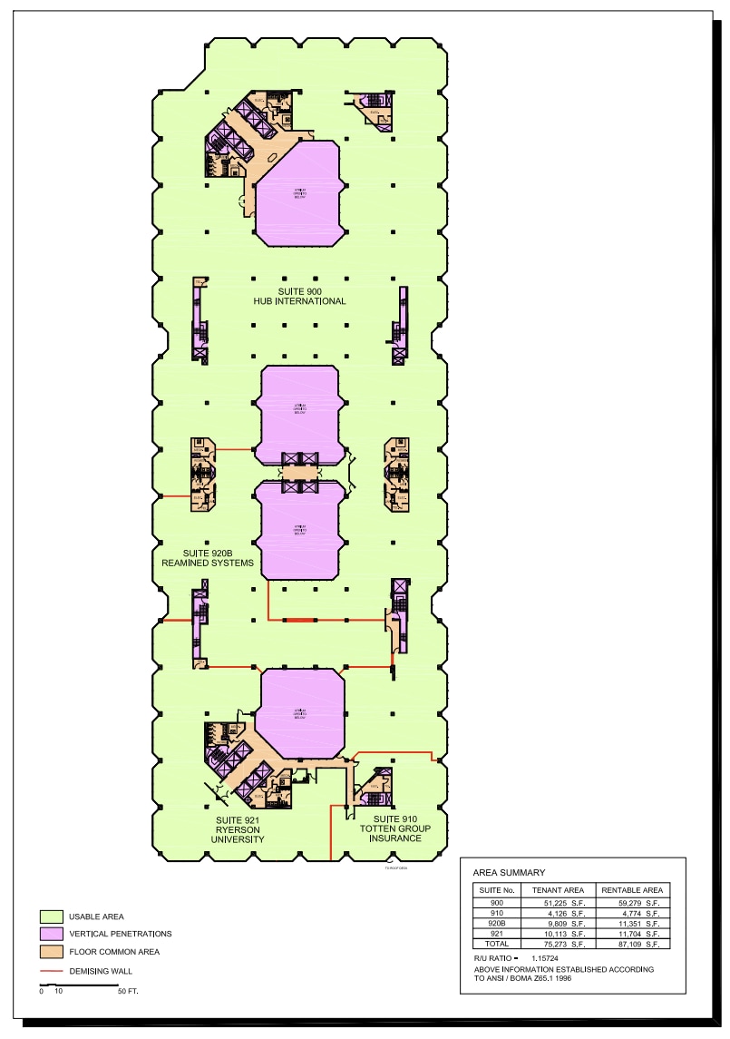 595 Bay St, Toronto, ON for lease Floor Plan- Image 1 of 1