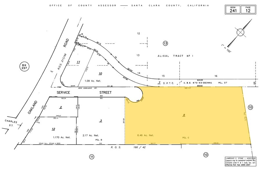 890 Service St, San Jose, CA à louer - Plan cadastral - Image 2 de 5