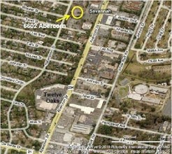 6602 Abercorn St, Savannah, GA - Aerial map view