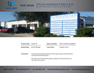 Plus de détails pour 4639 Corona Dr, Corpus Christi, TX - Bureau, Industriel/Logistique à louer