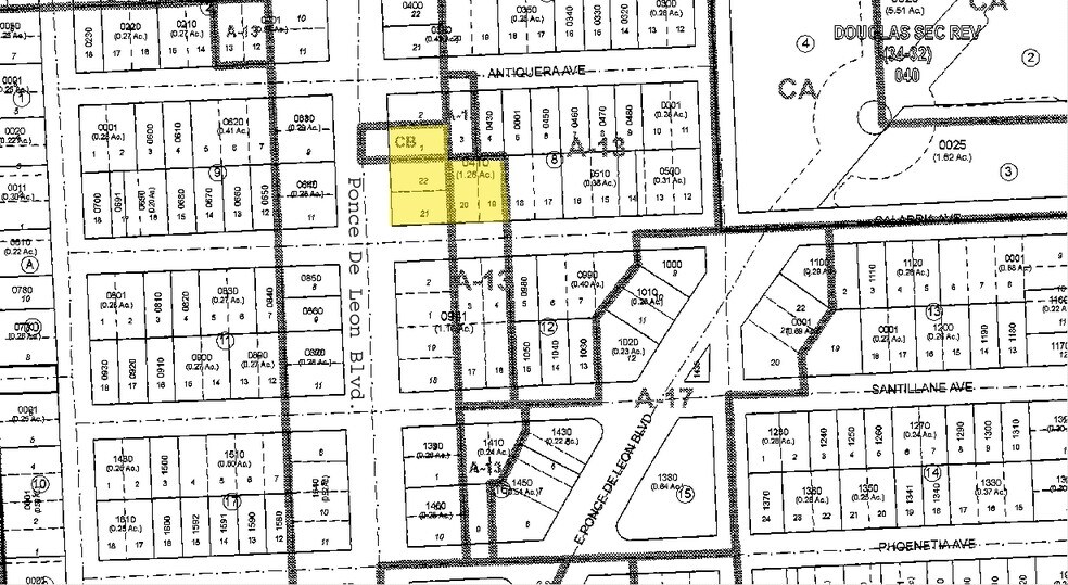 901 Ponce de Leon Blvd, Coral Gables, FL à louer - Plan cadastral - Image 2 de 10