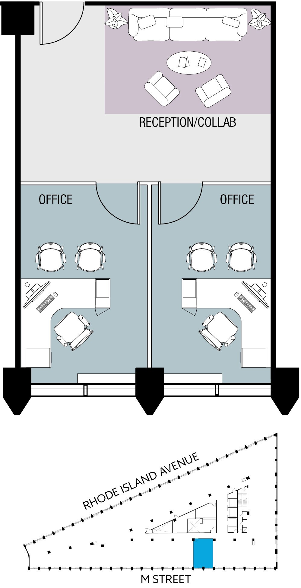 1730 Rhode Island Ave NW, Washington, DC for lease Floor Plan- Image 1 of 3