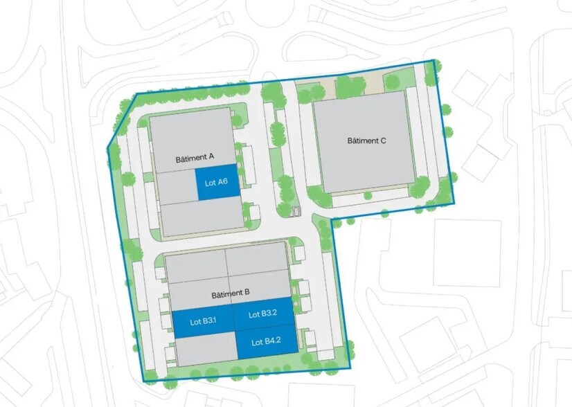 Flex in Éragny for lease - Site Plan - Image 3 of 4