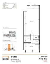 2105 S 48th St, Tempe, AZ for lease Floor Plan- Image 1 of 2