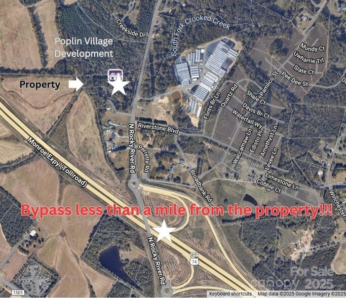 3915 N Rocky River Rd, Monroe, NC for sale - Aerial - Image 1 of 2