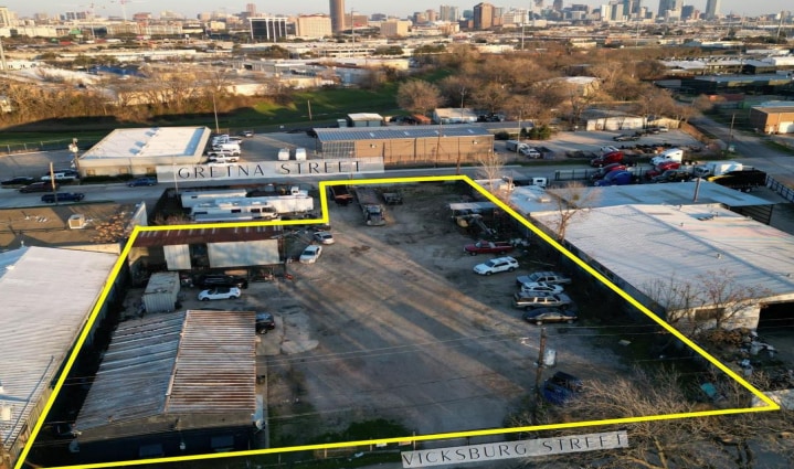 4814 Vicksburg St, Dallas, TX for lease Aerial- Image 1 of 2