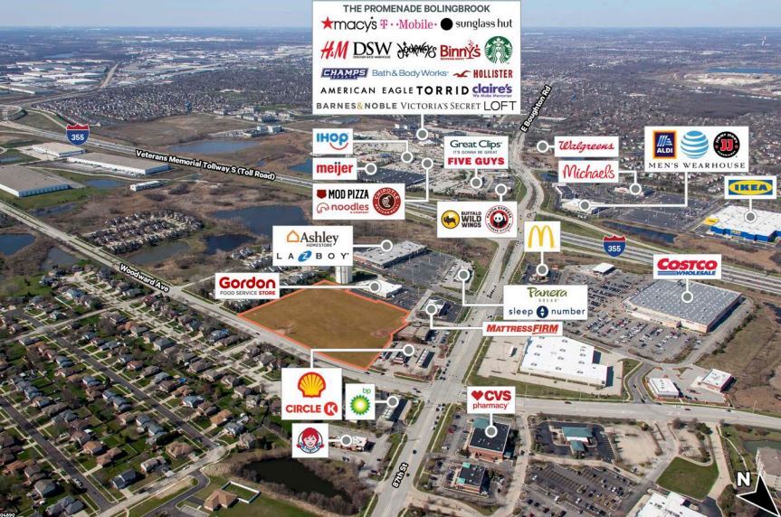 SWC E Boughton Rd, Woodridge, IL à vendre - Aérien - Image 2 de 2