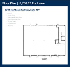 8212 Northeast Pky, North Richland Hills, TX à louer Plan d’étage- Image 1 de 1