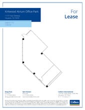 11777 Katy Fwy, Houston, TX à louer Plan d’étage- Image 1 de 2