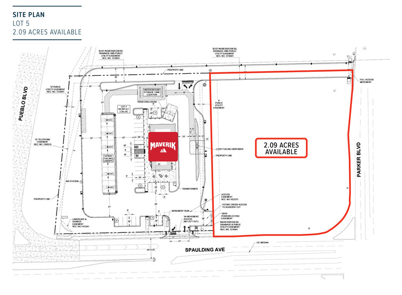 NWC Spaulding Ave & Parker Blvd, Pueblo, CO for sale - Site Plan - Image 2 of 7