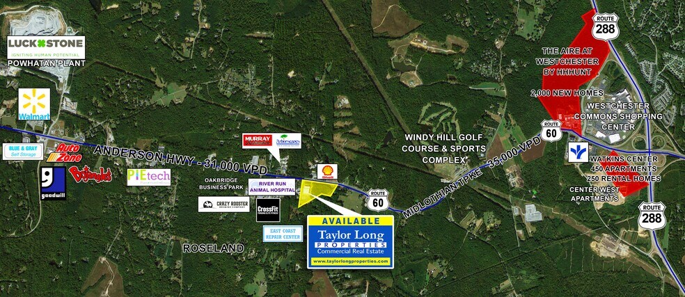 1355 Anderson Hwy, Powhatan, VA à louer - Photo du bâtiment - Image 3 de 4