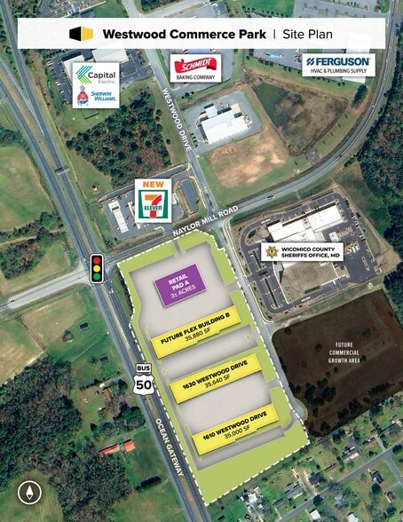 1630 Westwood Dr, Salisbury, MD for lease - Site Plan - Image 2 of 2