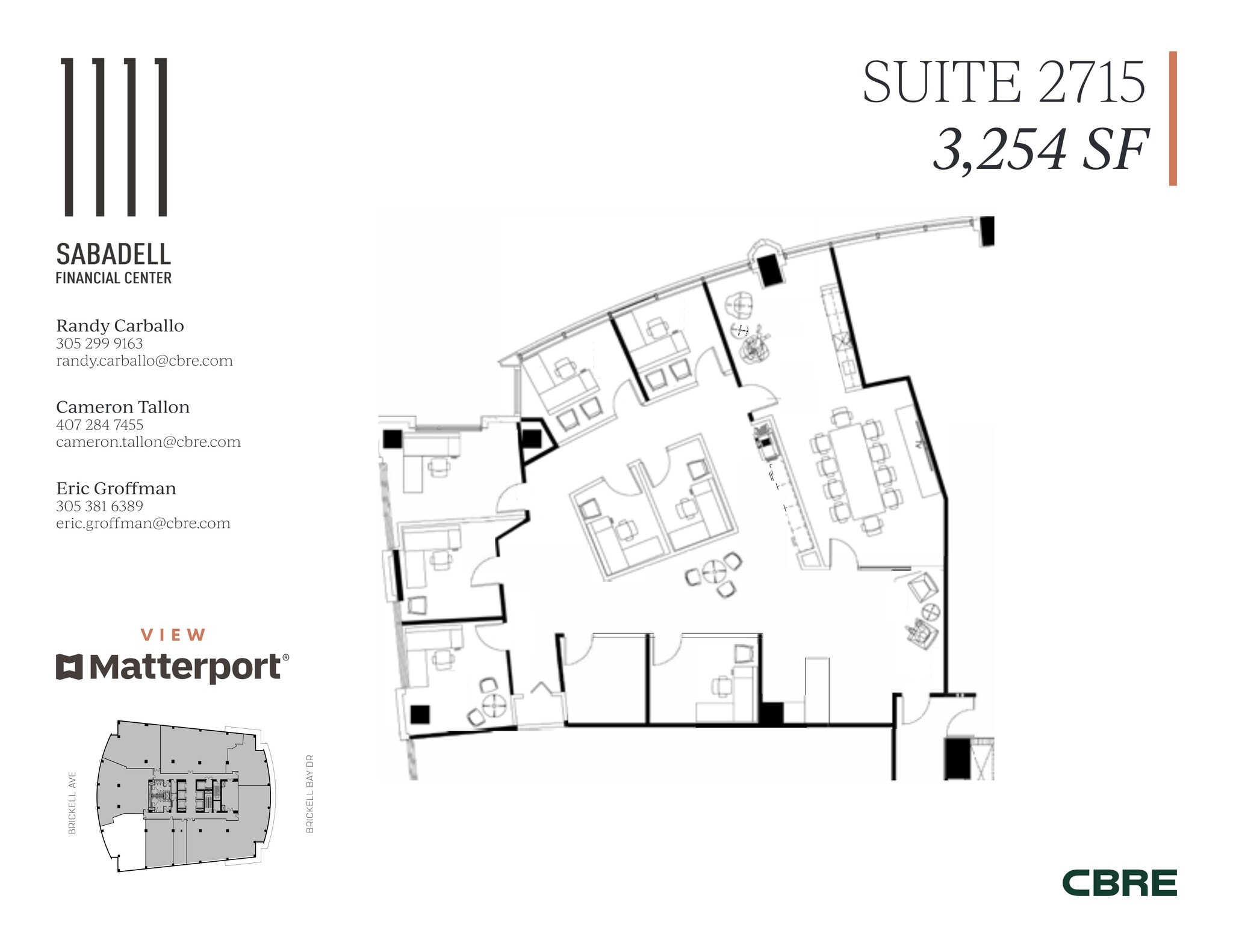 1111 Brickell Ave, Miami, FL à louer Plan de site- Image 1 de 4