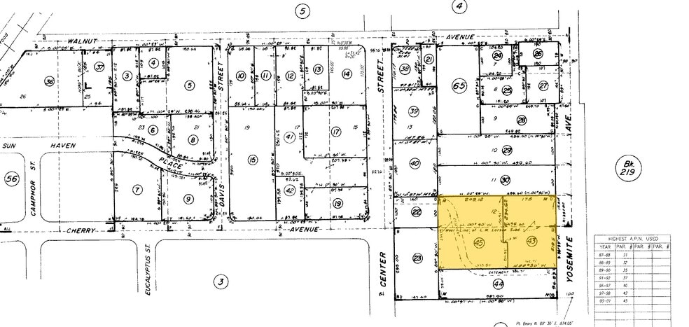 1023-1049 W Yosemite Ave, Manteca, CA à vendre - Plan cadastral - Image 2 de 12