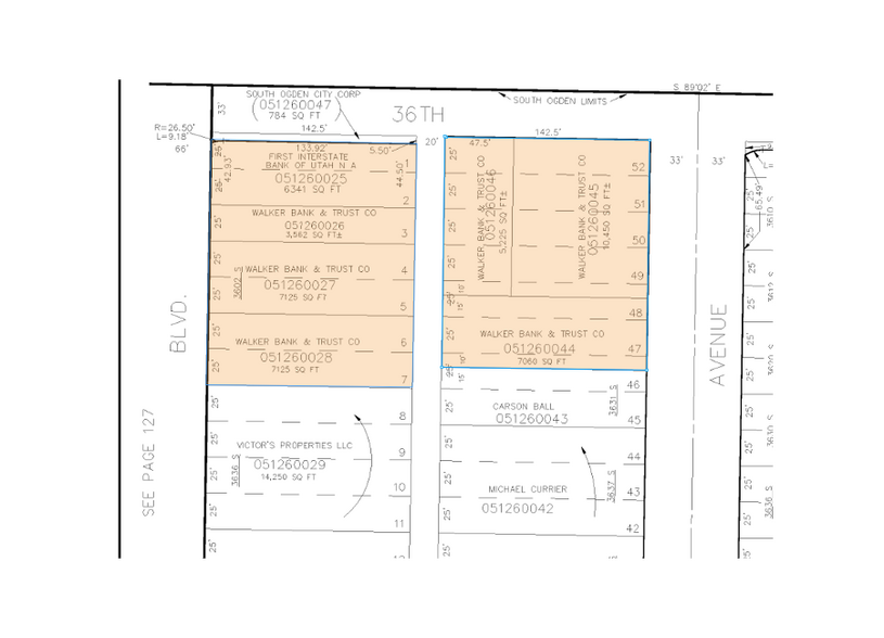 3602 Washington Blvd, Ogden, UT à vendre - Plan cadastral - Image 3 de 3