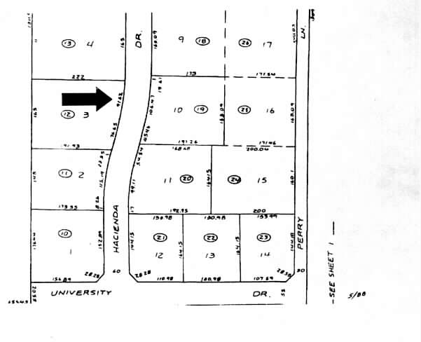 712 S Hacienda Dr, Tempe, AZ à louer - Plan cadastral - Image 2 de 5