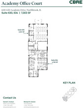 600-650 Academy Dr, Northbrook, IL à louer Plan d’étage- Image 2 de 3