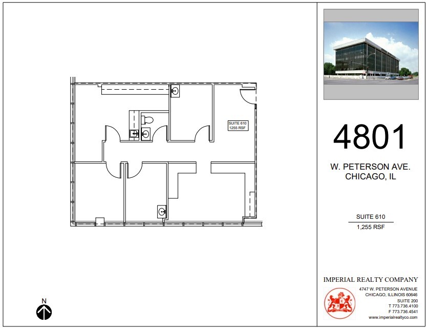 4801 W Peterson Ave, Chicago, IL à louer Plan d  tage- Image 1 de 5